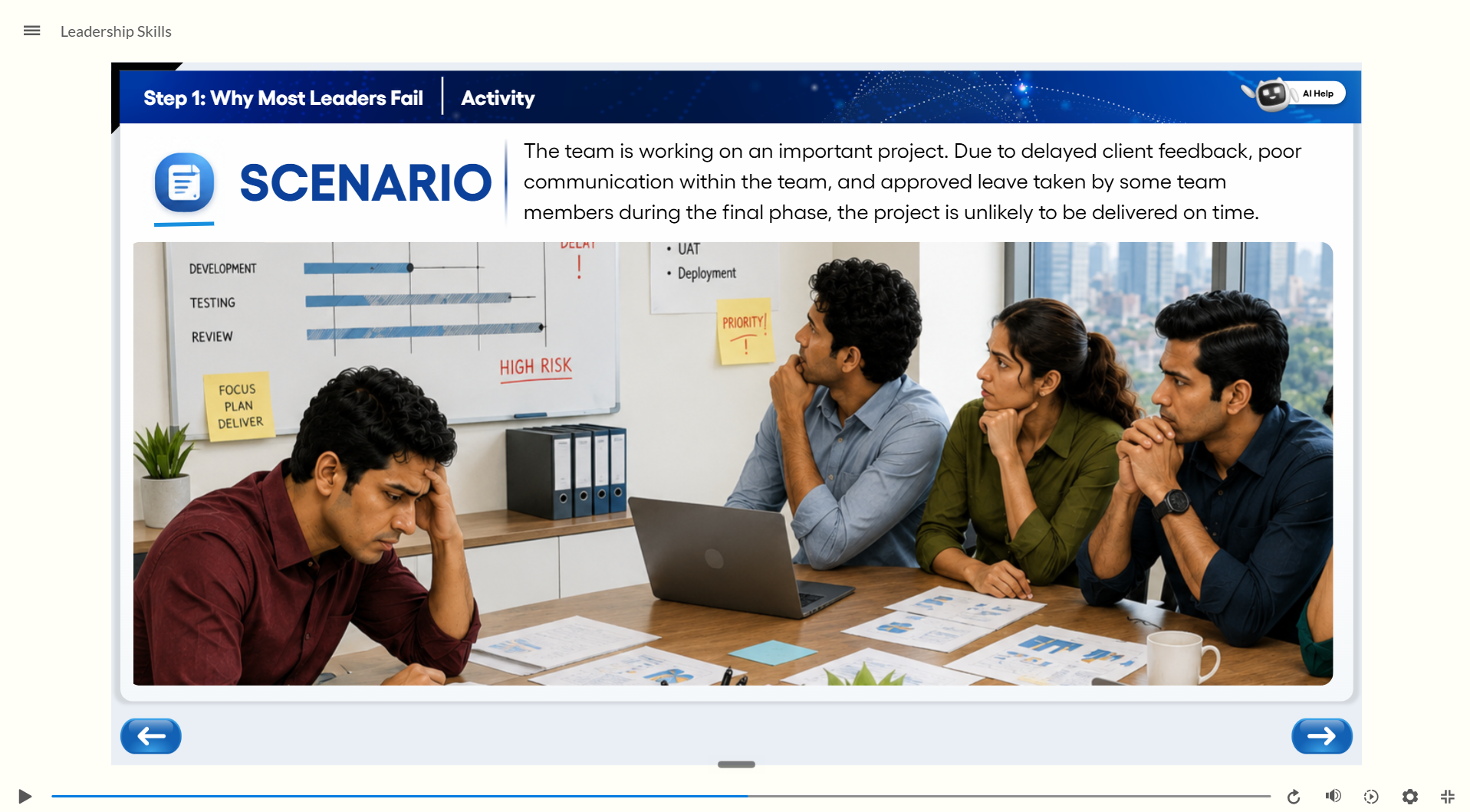 Delivery issue scenario